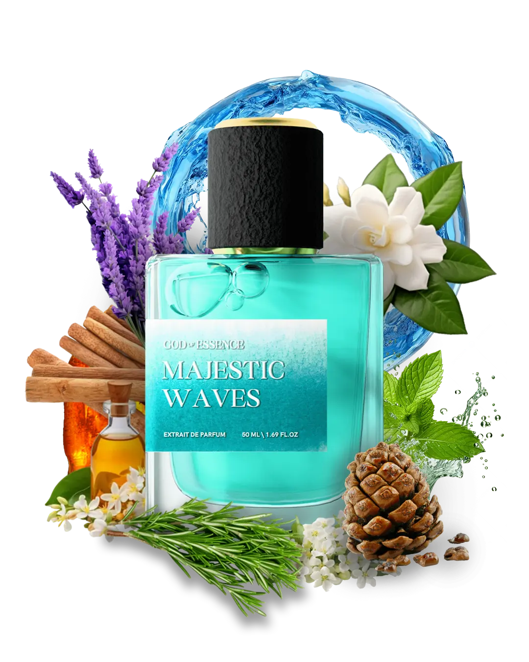 "MAJESTIC WAVES" EXTRAIT DE PARFUM FOR MEN - God Of Essence