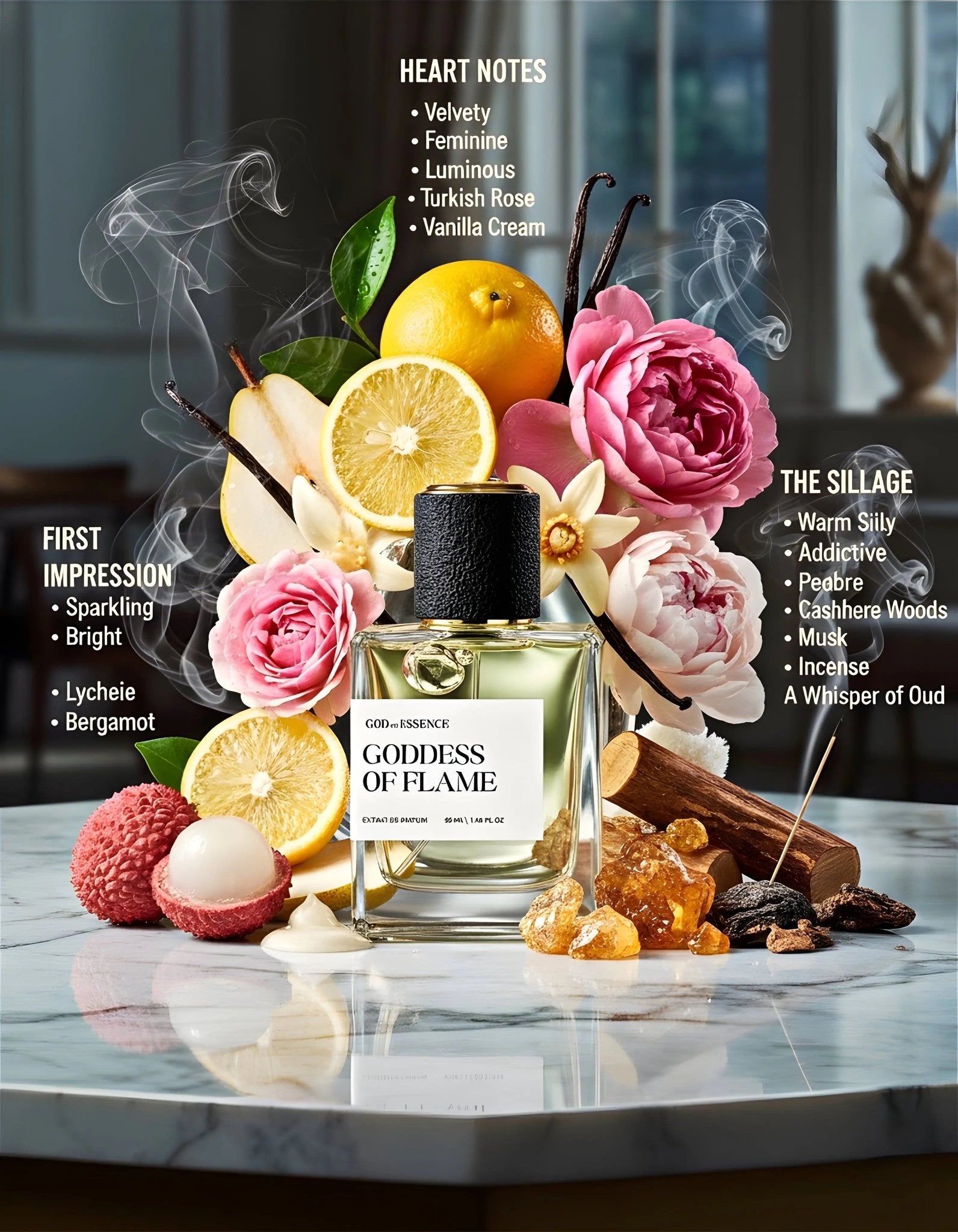 "GODDESS OF FLAME" EXTRAIT DE PARFUM FOR WOMEN - God Of Essence