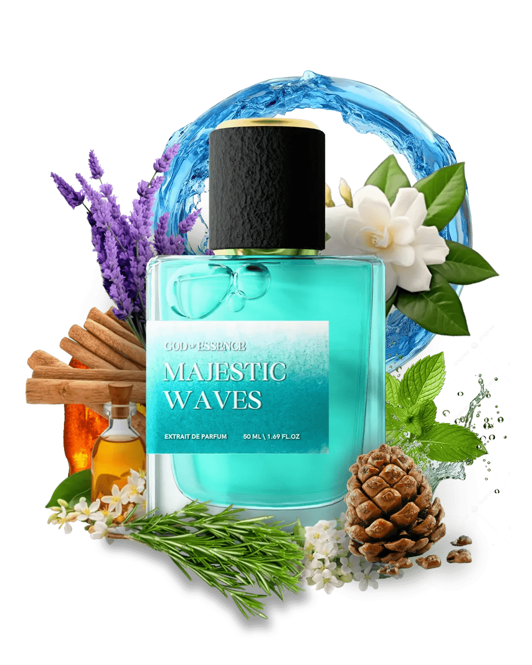 "MAJESTIC WAVES" EXTRAIT DE PARFUM FOR MEN - God Of Essence