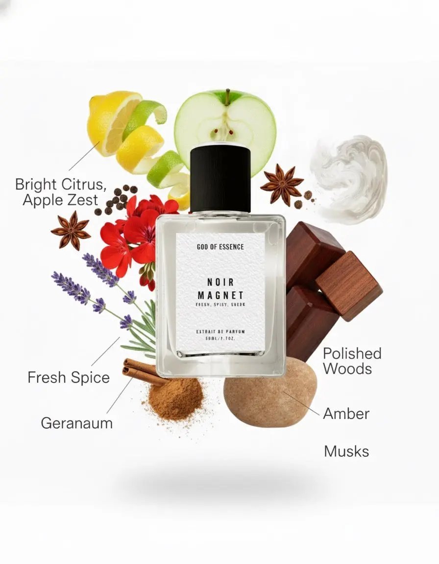 "Noir Magnet" – Extrait de Parfum for Men - God Of Essence