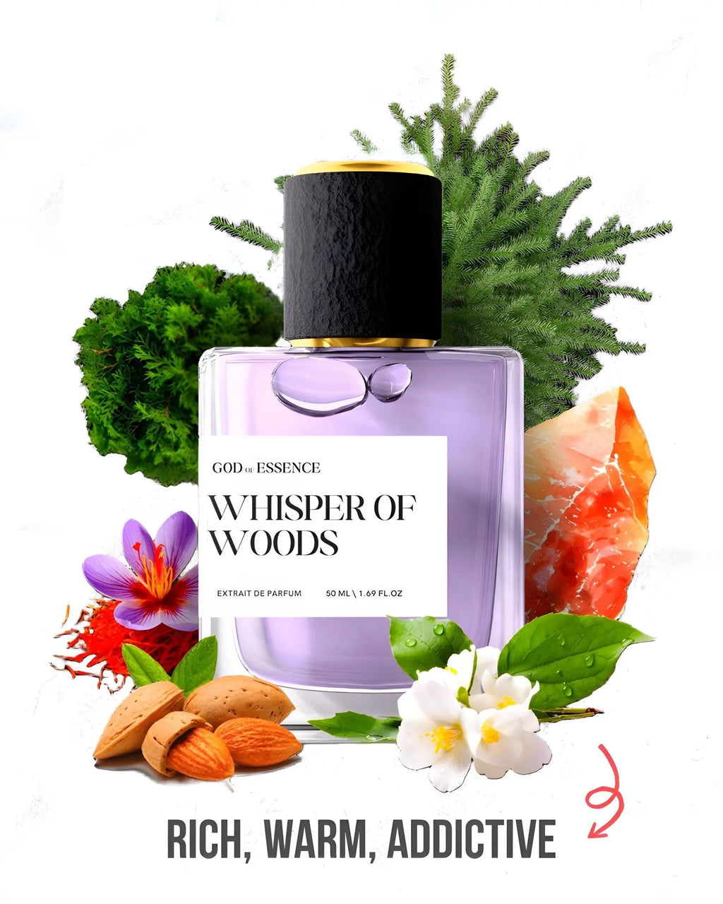 "WHISPER OF WOODS" EXTRAIT DE PARFUM FOR MEN & WOMEN - God Of Essence